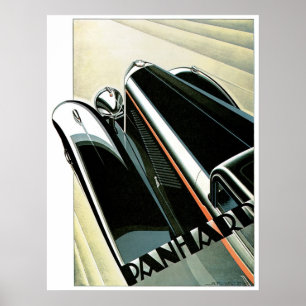 Panhard Automobile Vintage und Art Poster