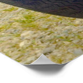 Panhard Dyna Z, Vintages französisches Auto. Poster (Ecke)