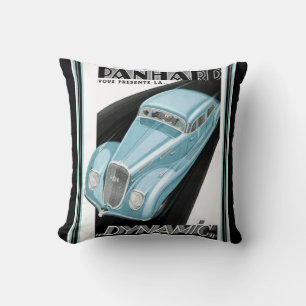 Panhard dynamisches Kunst-Deko-Dekor-Kissen Kissen
