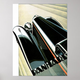 Panhard et Levassor ~ Vintage Kfz-Werbung Poster