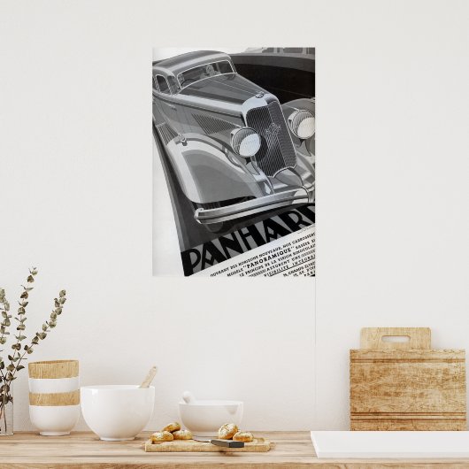 Panhard Vintage Car Poster (Küche)
