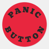 PANIC BUTTON - Aufkleber (Vorderseite)