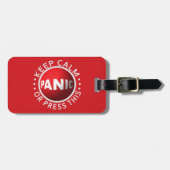 Panic Button Custom Gepäckanhänger (Vorderseite horizontal)