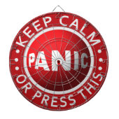 Panic Button Dartboard Dartscheibe (vorne)