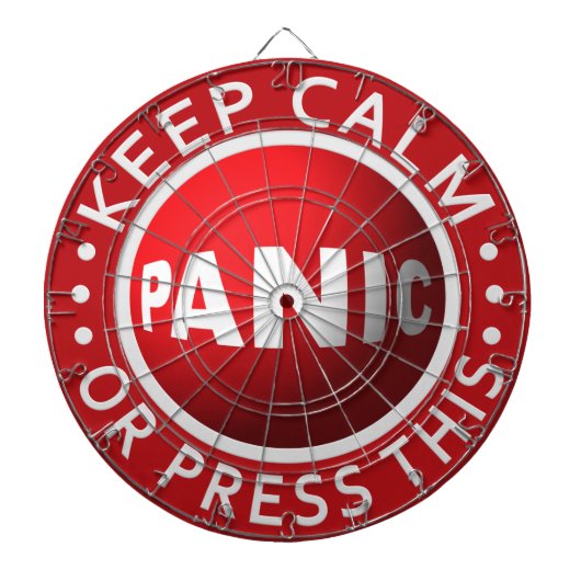 Panic Button Dartboard Dartscheibe (vorne)