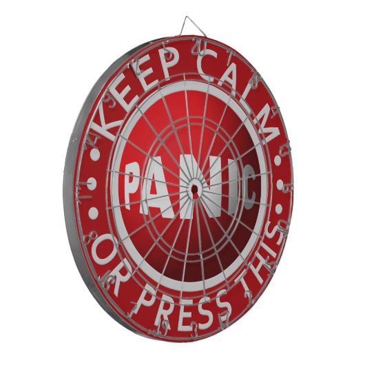 Panic Button Dartboard Dartscheibe (Vorderseite Links)