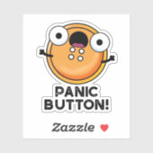 Panic Button Funny Sewing Puff Aufkleber (Blatt)