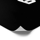 Panic Button Funny Sewing Puff Dark BG Poster (Ecke)