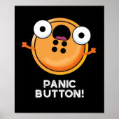 Panic Button Funny Sewing Puff Dark BG Poster (Vorne)