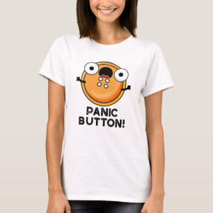 Panic Button Funny Sewing Puff T-Shirt