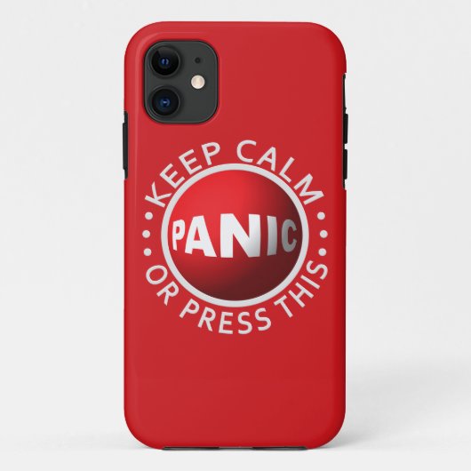 Panic Button iPhone Gehäuse Case-Mate iPhone Hülle (Rückseite)