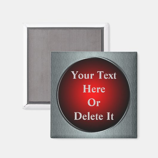 Panic Button Magnet (Vorderseite/Rückseite)