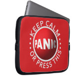 Panic Button Notebook-Ärmel Laptopschutzhülle (Vorne Rechts)