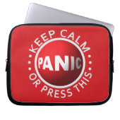 Panic Button Notebook-Ärmel Laptopschutzhülle (Vorderseite)