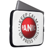 Panic Button Notebook-Ärmel Laptopschutzhülle (Vorne Rechts)