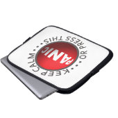 Panic Button Notebook-Ärmel Laptopschutzhülle (Vorne Knopf)
