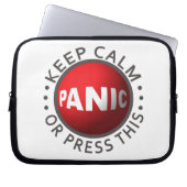 Panic Button Notebook-Ärmel Laptopschutzhülle (Vorderseite)