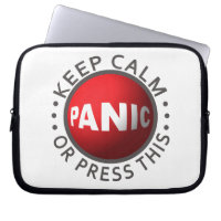 Panic Button Notebook-Ärmel
