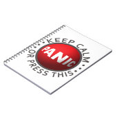 Panic Button Notebook Notizblock (Linke Seite)