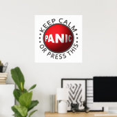 Panic Button Poster (Heimbüro)