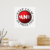 Panic Button Poster (Küche)