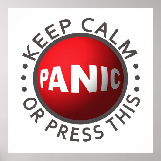 Panic Button Poster (Vorne)