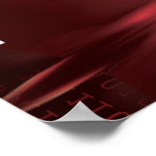 Panic Button Red Sky Poster (Ecke)