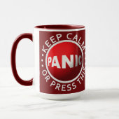 Panic Button Tasse - wählen Sie Stil (Links)