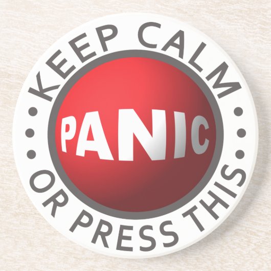 Panic Button Untersetzer (Vorne)