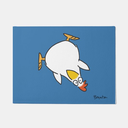 PANIC CHICKEN Doormat Sandra Boynton Fußmatte (Vorderseite)