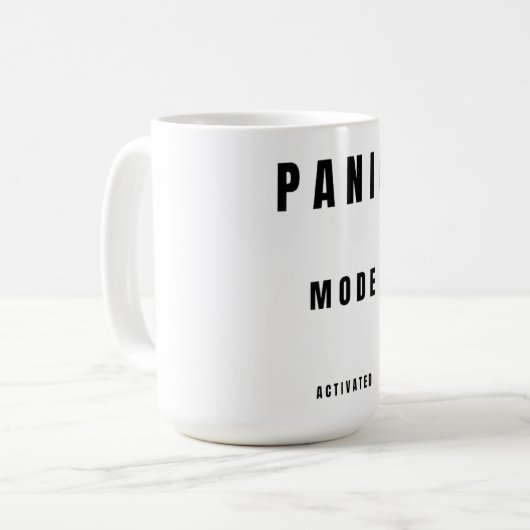 Panic Mode Activated – Limited Edition 781 Kaffeetasse (Vorderseite Links)