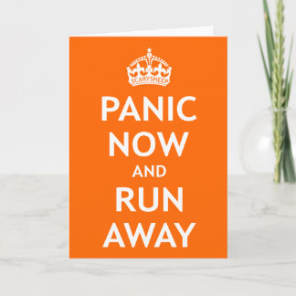 Panic Now and Run Away Karte