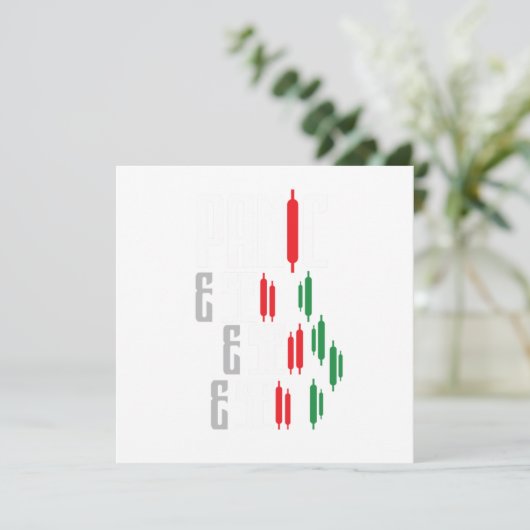 Panic Sell Stock Market Crash Trading Forex Gesche Einladung (Stehend Vorderseite)