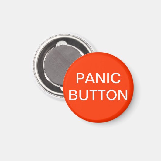 PanicButton Red Magnet (Vorderseite/Rückseite)