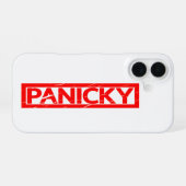 Panicky Briefmarke iPhone 16 Hülle (Rückseite (Horizontal))