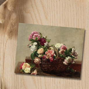 Panier de Rose - Henri Fantin-Latour Postkarte