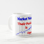 Panik beim Börsenhandel Kaffeetasse (Vorderseite Links)