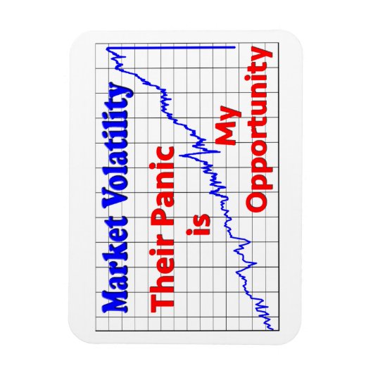 Panik beim Börsenhandel Magnet (Vertikal)