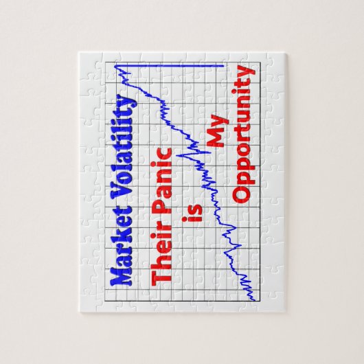 Panik beim Börsenhandel Puzzle (Vertikal)