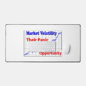 Panik beim Börsenhandel Schreibtischunterlage (Tastatur & Maus)