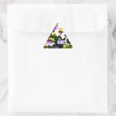 Panik-Blume Dreieckiger Aufkleber (Tasche)