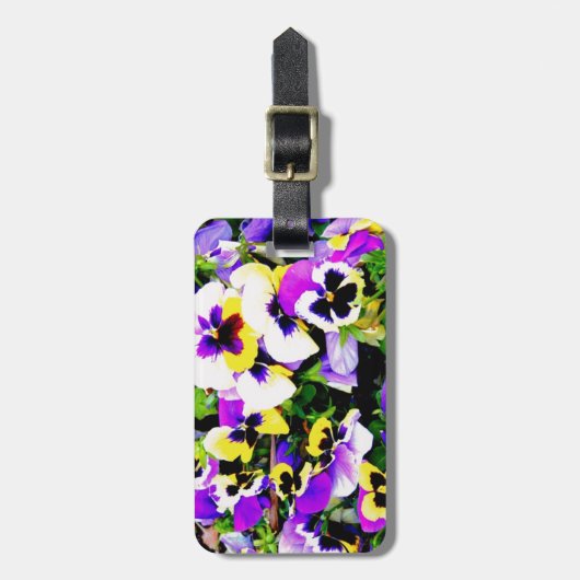 Panik-Blume Gepäckanhänger (Vorderseite vertikal)