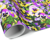 Panik-Blume Geschenkpapier (Rolleneckpunkt)