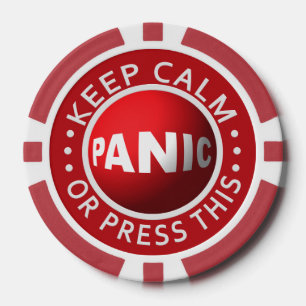 Panik Button benutzerdefinierte Poker-Chips Pokerchips