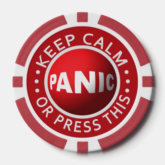 Panik Button benutzerdefinierte Poker-Chips Pokerchips (Vorderseite)