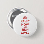 Panik jetzt und Lauf weg Button (Vorne & Hinten)