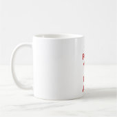 Panik jetzt und Lauf weg Kaffeetasse (Links)