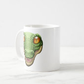 Panik-Knopf-Alligatoravatara-Tasse Kaffeetasse (Vorderseite Links)