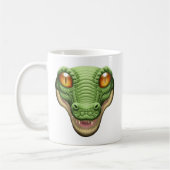 Panik-Knopf-Alligatoravatara-Tasse Kaffeetasse (Links)