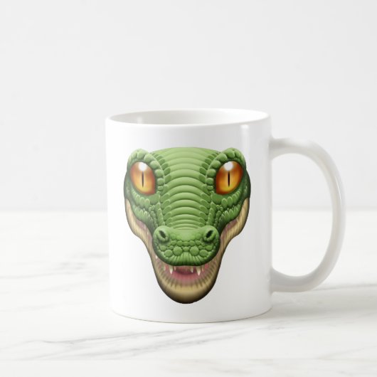 Panik-Knopf-Alligatoravatara-Tasse Kaffeetasse (Rechts)